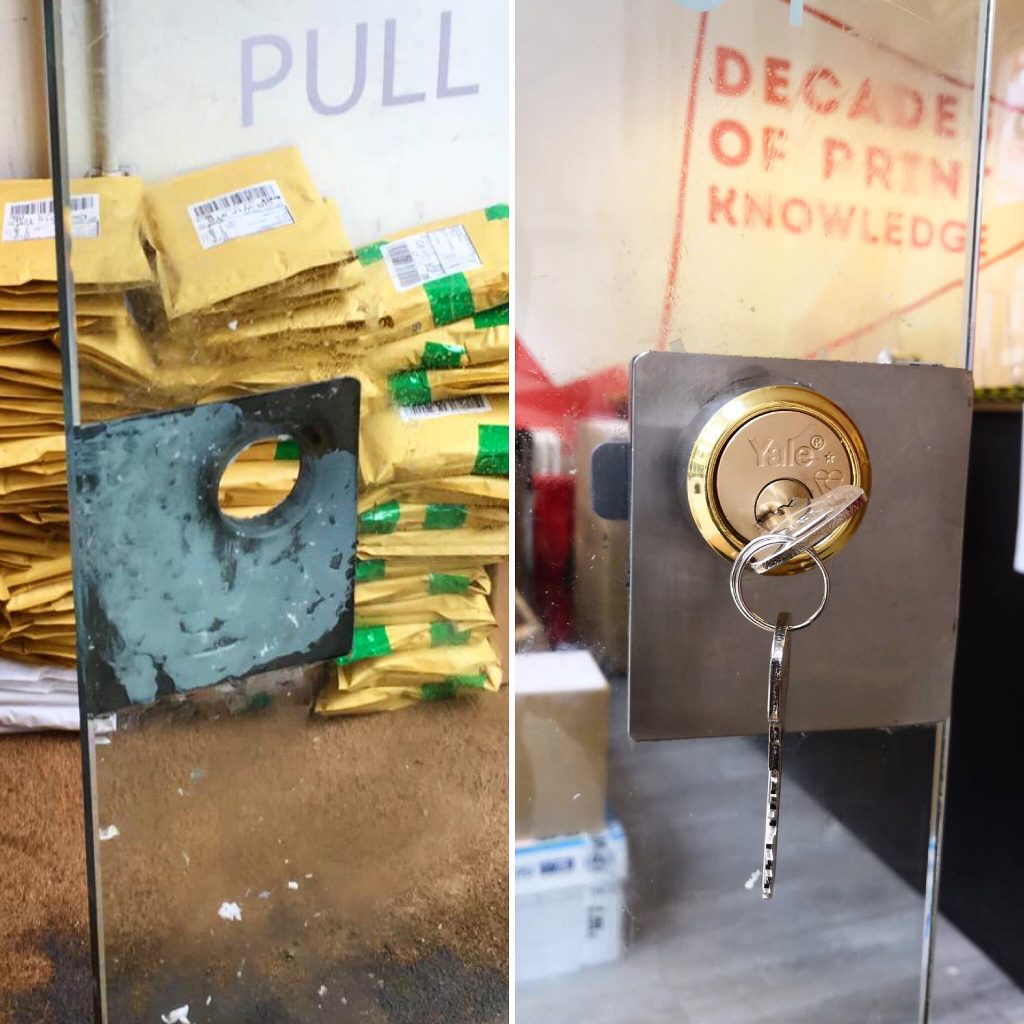 yale lock installed